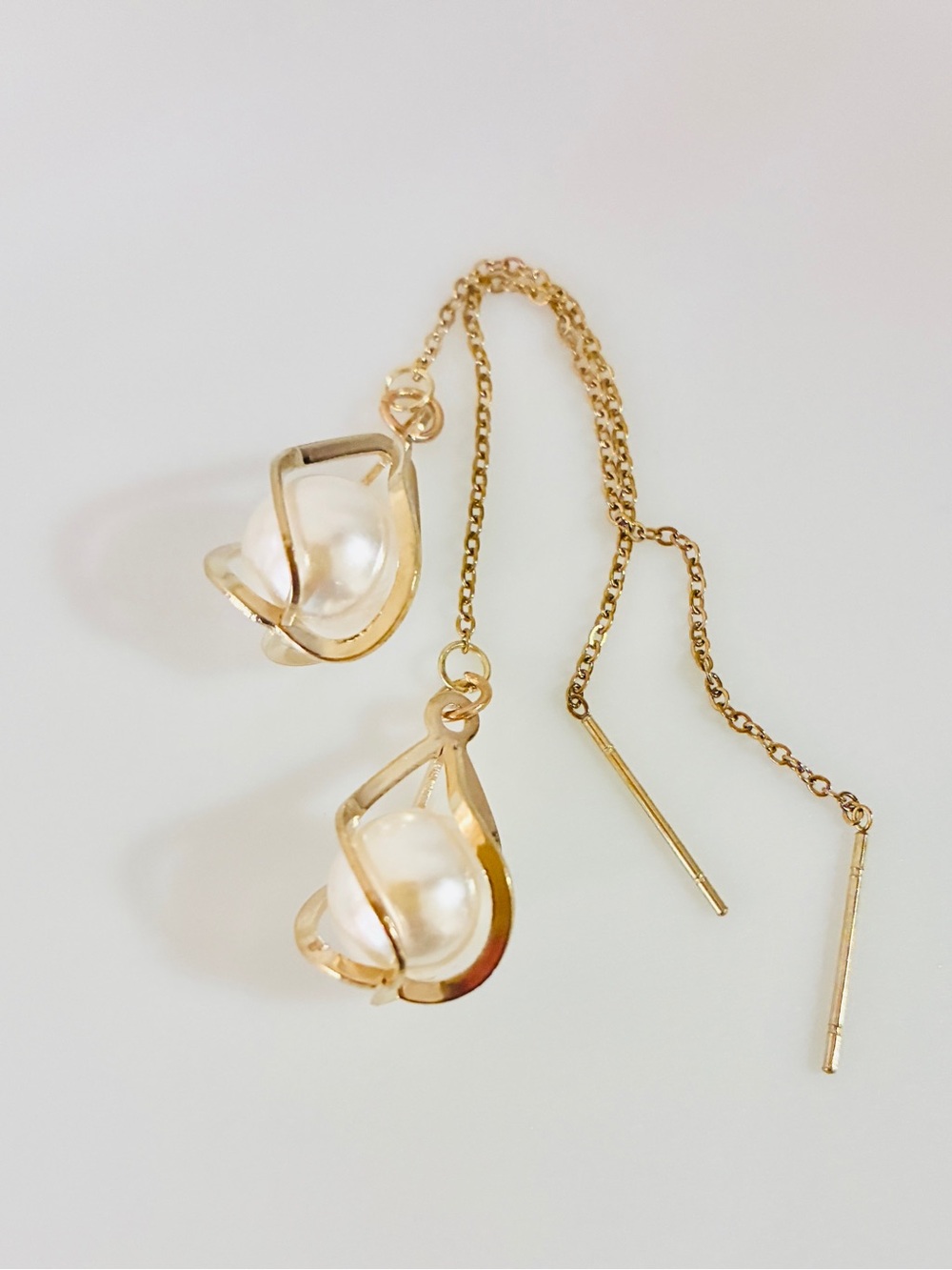 Zirconia Chain Earrings
